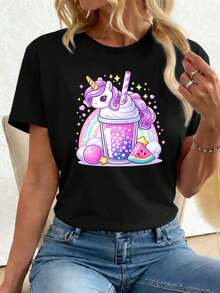 Women T-Shirts - Black - View 1