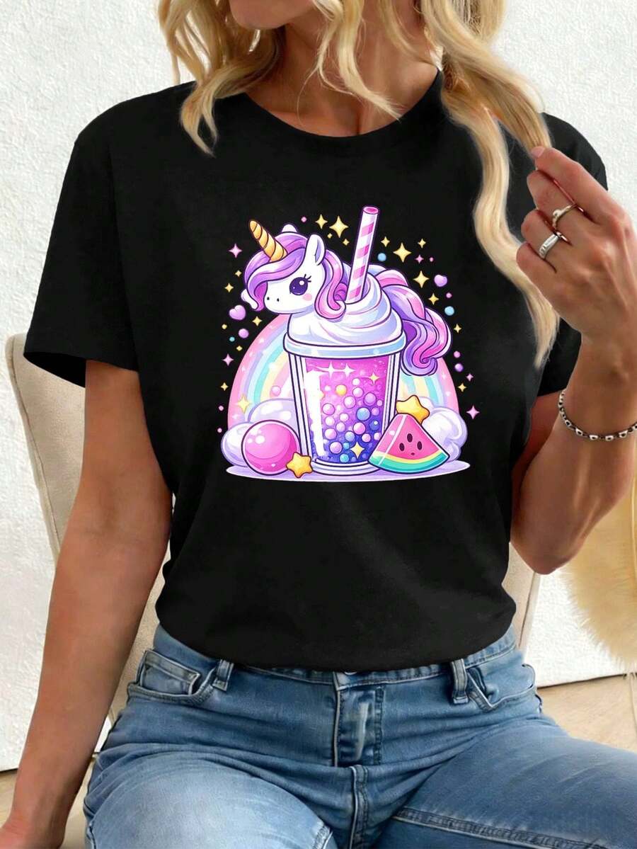 Women T-Shirts - Black - View 1