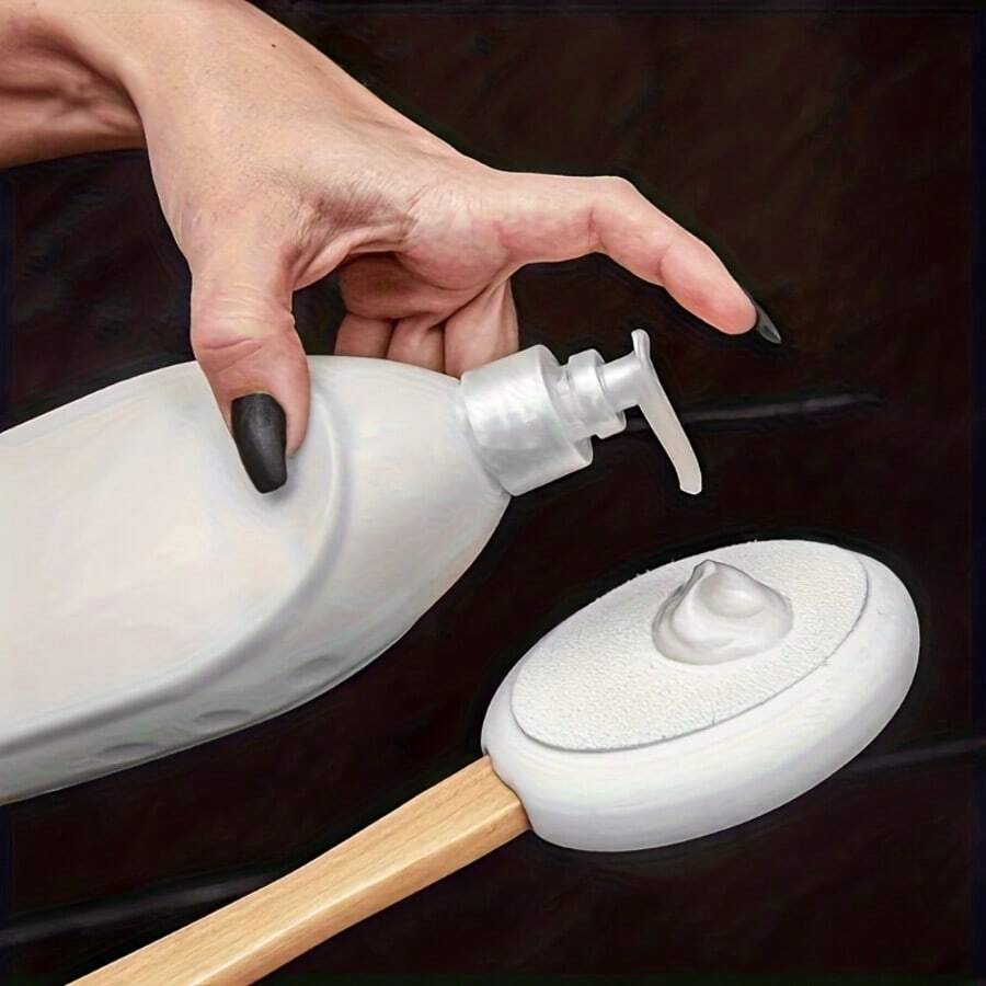 1个多功能乳液防晒霜涂抹器 | 长柄,适用于身体清洁和淋浴使用 - A - 查看 1