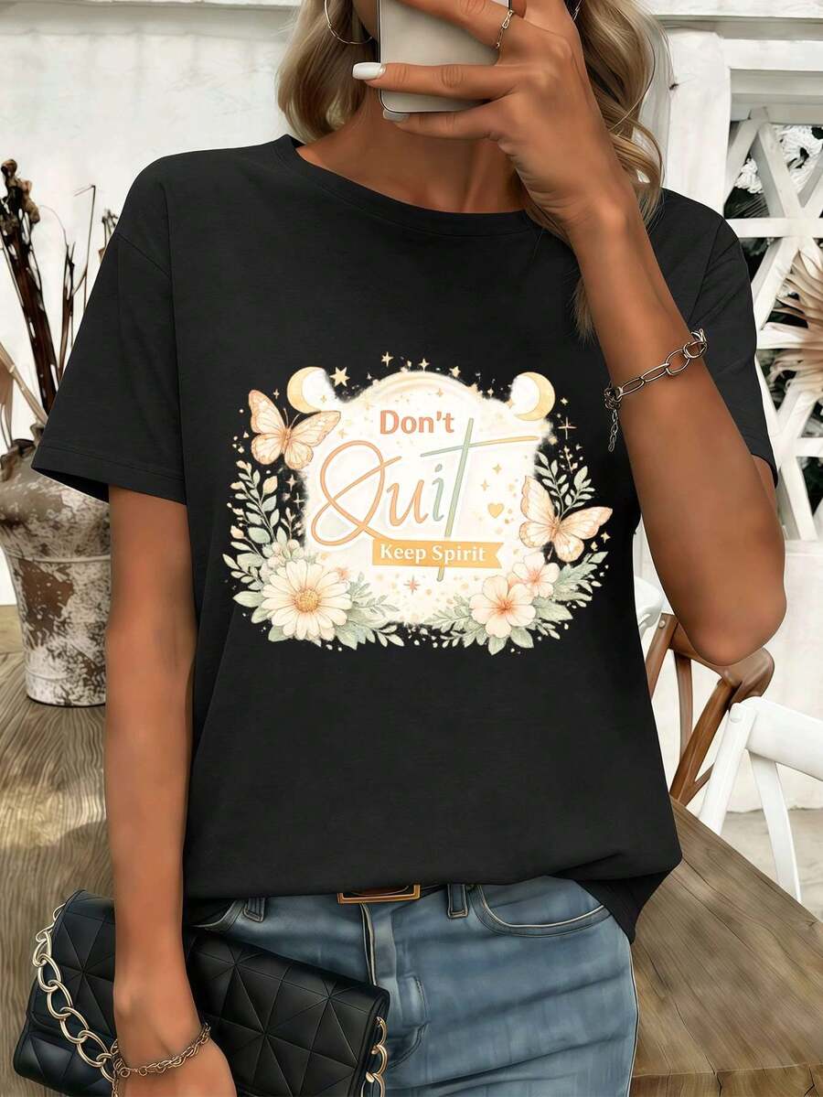 Women T-Shirts - Black - View 1