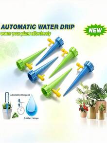 5 Sets Automatic Adjustable Drip Spike Automatic Drip Irrigation System Automatic Drip Irrigation Device For Indoor Plants Flowers Greenhouse - Multicolor - View 8