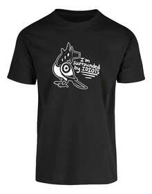 Playera Sussie Urraca  Idiots - Negro - Ver 5