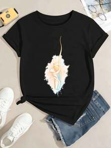 Women T-Shirts - Black - View 2