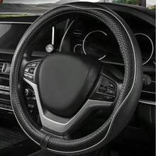 1pc Steering Wheel Cover With Inner Ring: Universal Fit, Premium Leather, Comfortable Grip, Durable Protection For Your Steering Wheel - Multiple Vehicle Models Available - Multicolor - View 14