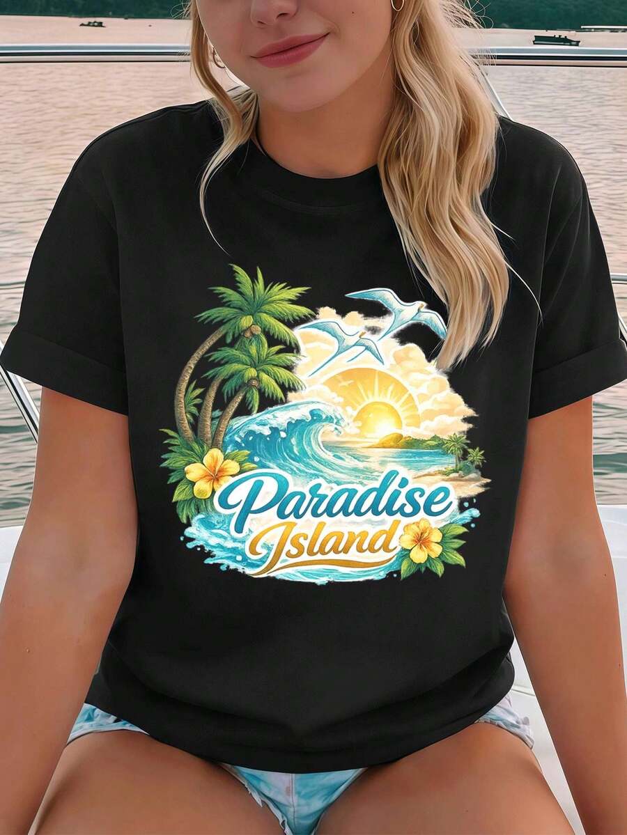 Women T-Shirts - Black - View 1
