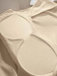 paquete de 3 Tops de tirantes para mujeres con cuello cuadrado acolchado, sin sujetador, ajuste delgado - Multicolor 4 - Ver 7
