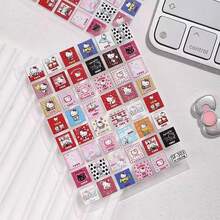 1 miếng dán hình vuông Hello Kitty dễ thương của Sanrio, nhãn dán khen thưởng học sinh làm thủ công, quà tặng năm mới, quà tặng ngày Valentine, quà tặng lễ Phục sinh. - Nhiều màu - Xem 2