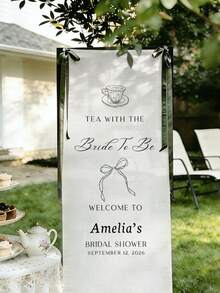 Lace Wedding Welcome Sign - Multicolor - View 5