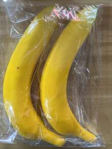 Artificial Banana, Artificial Yellow Banana, Realistic Artificial Fruit, Artificial Fruit Prop, Real Food, Fake Fruit, Lifelike Artificial Banana, For Still Life Painting, Home Kitchen Decor, Photography Decor, Room Decor, Storefront Party Decor. - Banana - View 8