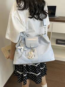 Women's Handbag, Minimalist And Elegant Style, With Large Capacity, Suitable For Autumn/Winter - Bright - View 5