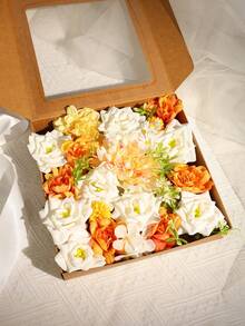 1 pieza Ramo de flores DIY, arreglo floral artificial, adecuado para decoración del hogar, decoración de escritorio, accesorios de fotografía, oficina, decoración de boda y fiesta nupcial - Multicolor - Ver 4