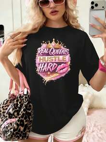 Women T-Shirts - Black - View 1