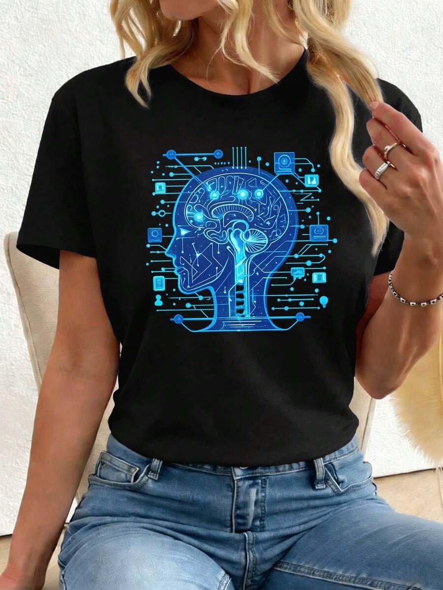 Women T-Shirts - Black - View 1