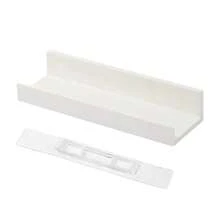 1个白色壁挂式悬浮储物架（带强力粘胶条） - 采用加厚塑料材质，现代简约，节省空间，易于安装和拆卸，不留痕迹。 - 白色 - 查看 6