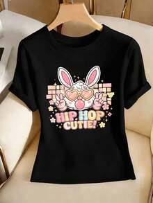 Women T-Shirts - Black - View 2