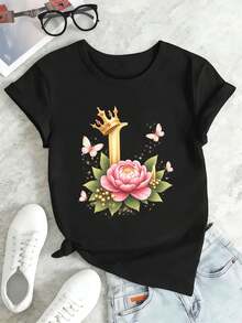 Women T-Shirts - Black - View 2