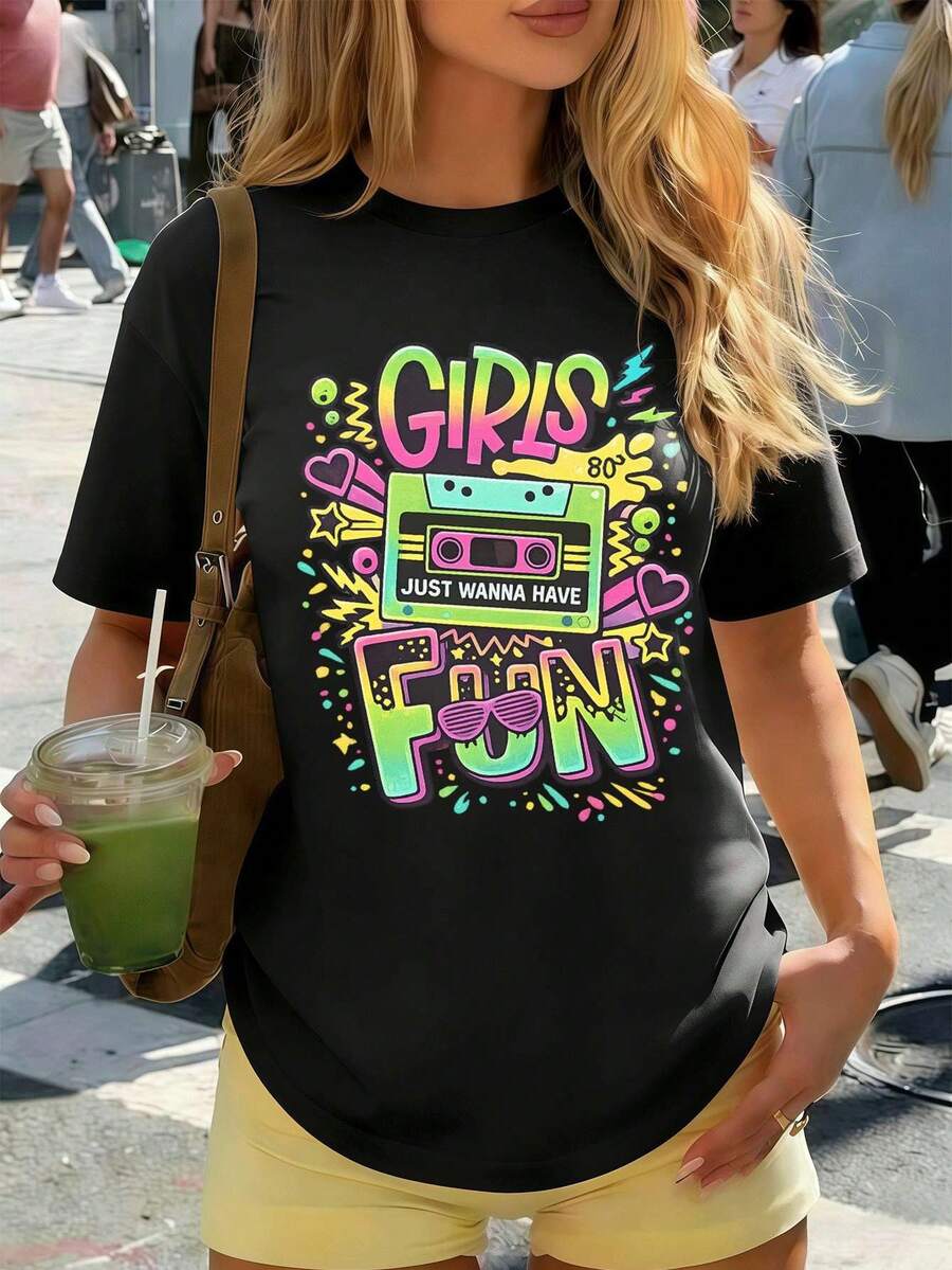 Women T-Shirts - Black - View 1