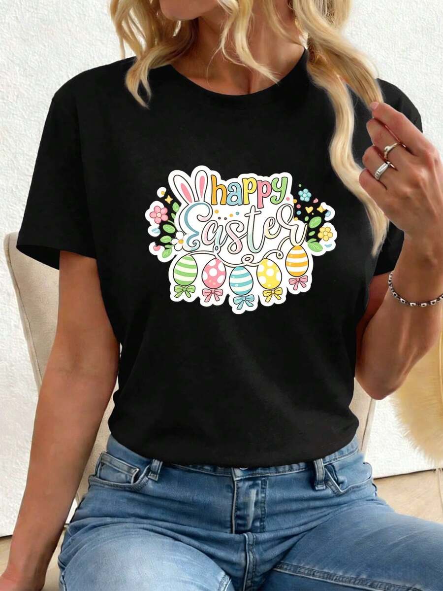 Women T-Shirts - Black - View 1
