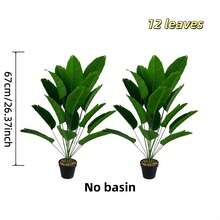 Cây chuối nhân tạo cao 67cm-114cm, kiểu dáng Bắc Âu, cây xanh giả, thích hợp trang trí trong nhà/ngoài trời, phòng khách, lối vào, văn phòng, sân vườn, cây cọ nhân tạo không cần bảo dưỡng, chất liệu nhựa bền cao cấp, trang trí nhà cửa, biệt thự, nhà nghỉ, trang trí đám cưới - Không bao gồm chậu trồng cây. - màu xanh lá - Xem 20
