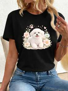 Women T-Shirts - Black - View 1