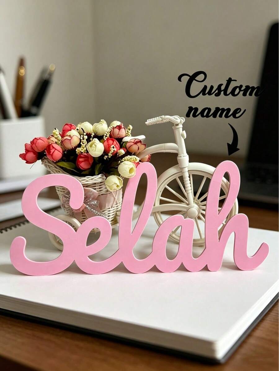 A Custom 3D Letter Sign With Your Name, A Personalized Letter Home Decor Item Suitable For Offices And Homes, And A Special Gift For Important People During The Holidays. Office Decor - Multicolor - View 1