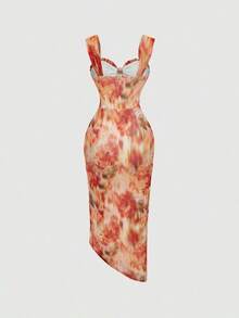 Women Midi Dresses - Multicolor 2 - View 2