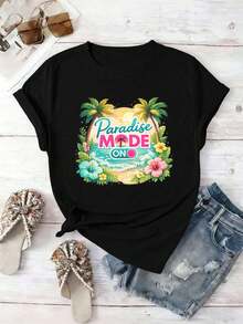 Women T-Shirts - Black - View 2