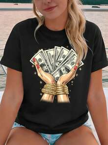 Women T-Shirts - Black - View 1
