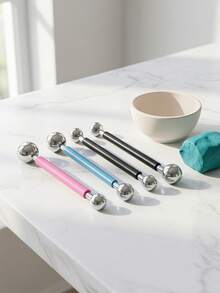 20PCS/4pcs 雙頭球形點畫工具組，(20/4pcs)防鏽不鏽鋼尖頭，防滑舒適握把，適用於DIY手工藝術用品、岩石彩繪、黏土造型壓花藝術曼陀羅 - 彩色 - 查看 8
