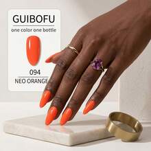 GUIBOFU品牌 1瓶 094号凝胶指甲油 - 橘色 - 查看 10
