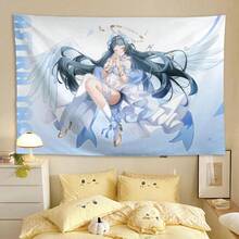 Anime Tapestry Wall Hanging Zenless Zone Zero Astra Yao ZZZ Tapestry Wall Art Home Decorations Living Room Decor Gift - 1PC - 查看 1