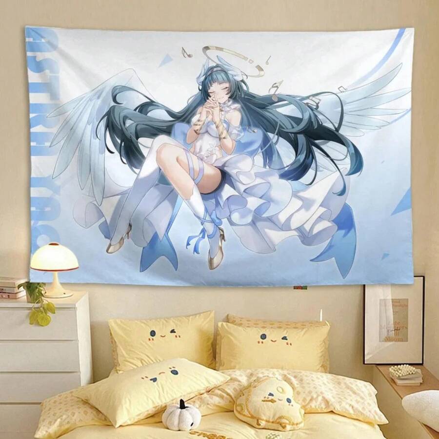 Anime Tapestry Wall Hanging Zenless Zone Zero Astra Yao ZZZ Tapestry Wall Art Home Decorations Living Room Decor Gift - 1PC - 查看 1