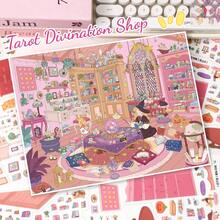 New Large Size DIY Scene Stickers, Adult Landscape Stickers, House Stickers, Scrapbooking Stickers, 3D Miniature House Micro Landscape Stickers, DIY Scrapbook Stickers, Landscape Stickers, Scenery Stickers, Notebook Stickers, Reusable, Multiple Sizes Available - A - View 7
