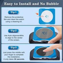 3pcs Tempered Glass Screen Protector For Galaxy Watch 5/6 (40mm/44mm/47mm), Bubble-Free, With Alignment Tool Kit, Easy One-Click Installation, Ideal Choice For Watch Accessory Buyers And Tech Enthusiasts - 3pcs, GPS Tracking Device for Watch 6 44mm - View 7