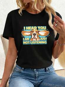 Women T-Shirts - Black - View 1