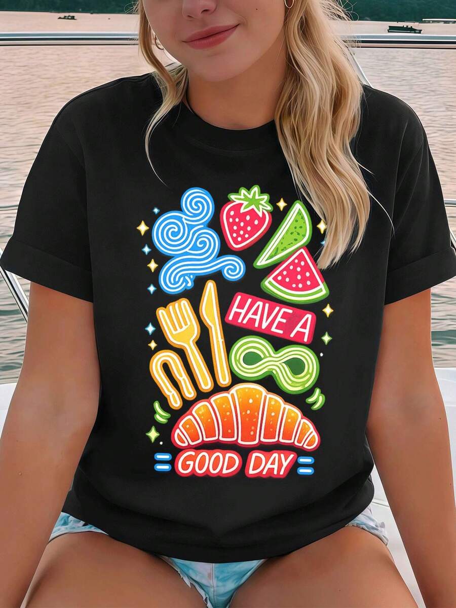 Women T-Shirts - Black - View 1