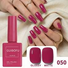 GUIBOFU品牌 1瓶 050号凝胶指甲油 - 玫瑰紅 - 查看 4
