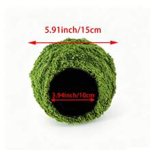 1pc Artificial Moss Reptile Hiding Cave, Suitable For Geckos, Lizards, Hamsters, Snakes To Rest And Hide, Decor For Terrariums And Rainforest Aquariums - Green - View 8