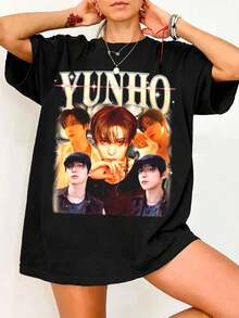 K-Pop Yunho AteezS Lemon Drop T-Shirt, 2025 World Tour In Your Fantasy T-Shirt, Golden Hour Part 3 Sweater - Black - View 6