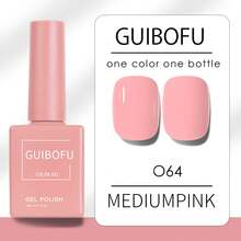Brand GUIBOFU 1pc No.064 Gel Nail Polish - Coral Pink - View 6