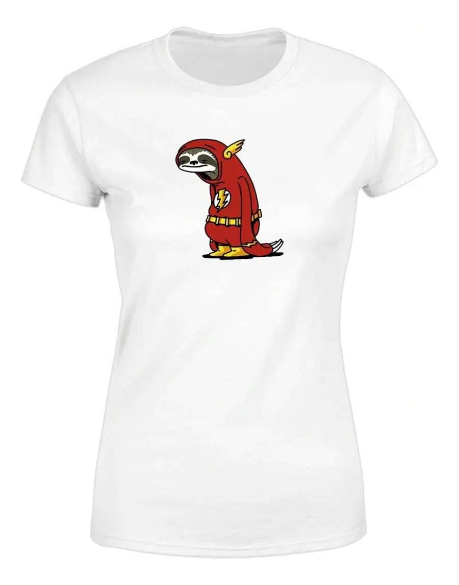 Flash The Sloth T-Shirt For Women - White - View 1