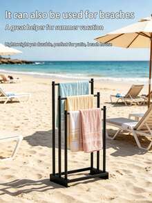 1 Giá Treo Khăn Chắc Chắn & Bền Bền, Giá Treo Khăn Tắm Bằng Kim Loại Dạng Đứng, Giá Treo Khăn Hiện Đại, Kệ Lưu Trữ Phòng Tắm, Giá Treo Khăn 3 Tầng, Giá Treo Khăn Tắm/Bồn Tắm, Phụ Kiện Phòng Tắm - Giá treo khăn đứng - Xem 7