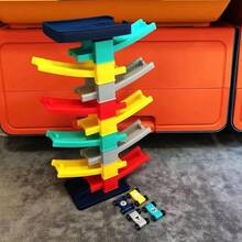 Juguete de Pista de Carreras con Rampa, Juego Educativo de Carreras y Deslizamiento, Rompecabezas para Niños de 2, 3, 4 y 5 Años, Regalos de Cumpleaños, Juguetes para Niños - Azul-5302 - Ver 20