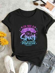 Women T-Shirts - Black - View 2