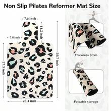 Non Slip Pilates Reformer, Soft Fleece Surface Pilates Towel, Pilates With Multiple Equipment, Lightweight And Foldable, Wicking And Quick Drying Yoga, Fitness - Spotted - View 3