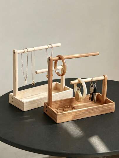 1 Set Desktop Organizer Rack, Jewelry Display Stand For Bracelets, Necklaces, Keychains, Home Decor