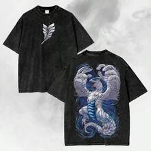 Pokemo Lugia Legendary Bird Vintage Washed Cotton T-Shirt, Unisex Anime Streetwear Tee Cotton Graphic Tees,Camisas Para Hombre,Camisetas Para Hombre,Anime Shirt,Shirts Graphic,Graphic Shirts,Camisas De Hombre,Tshirts For Men,Mens Clothes,Shirts Cotton Graphic Tees,Camisas Para Hombre,Camisetas Para Hombre,Anime Shirt,Shirts Graphic,Graphic Shirts,Camisas De Hombre,Tshirts For Men,Mens Clothes,Shirts - màu đen - Xem 1