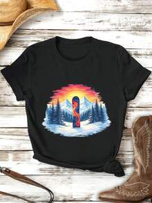 Women T-Shirts - Black - View 2