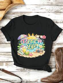 Women T-Shirts - Black - View 2