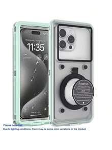 Ốp điện thoại chống nước đa năng 6.9 inch dành cho lặn biển, tích hợp chức năng tự kiểm tra, điều khiển cảm ứng dưới nước và giá đỡ, phù hợp với mọi dòng điện thoại, chống sốc và chống rơi. - Nhiều màu - Xem 11
